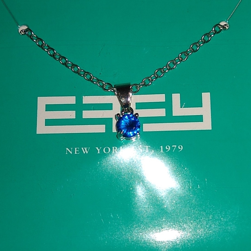 Effy Blue Stone Pendant Chain Necklace